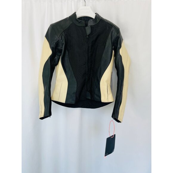 NWT Hein Gericke Women's Leather Motorcycle Jacket Sz 10 - Picture 2 of 11
